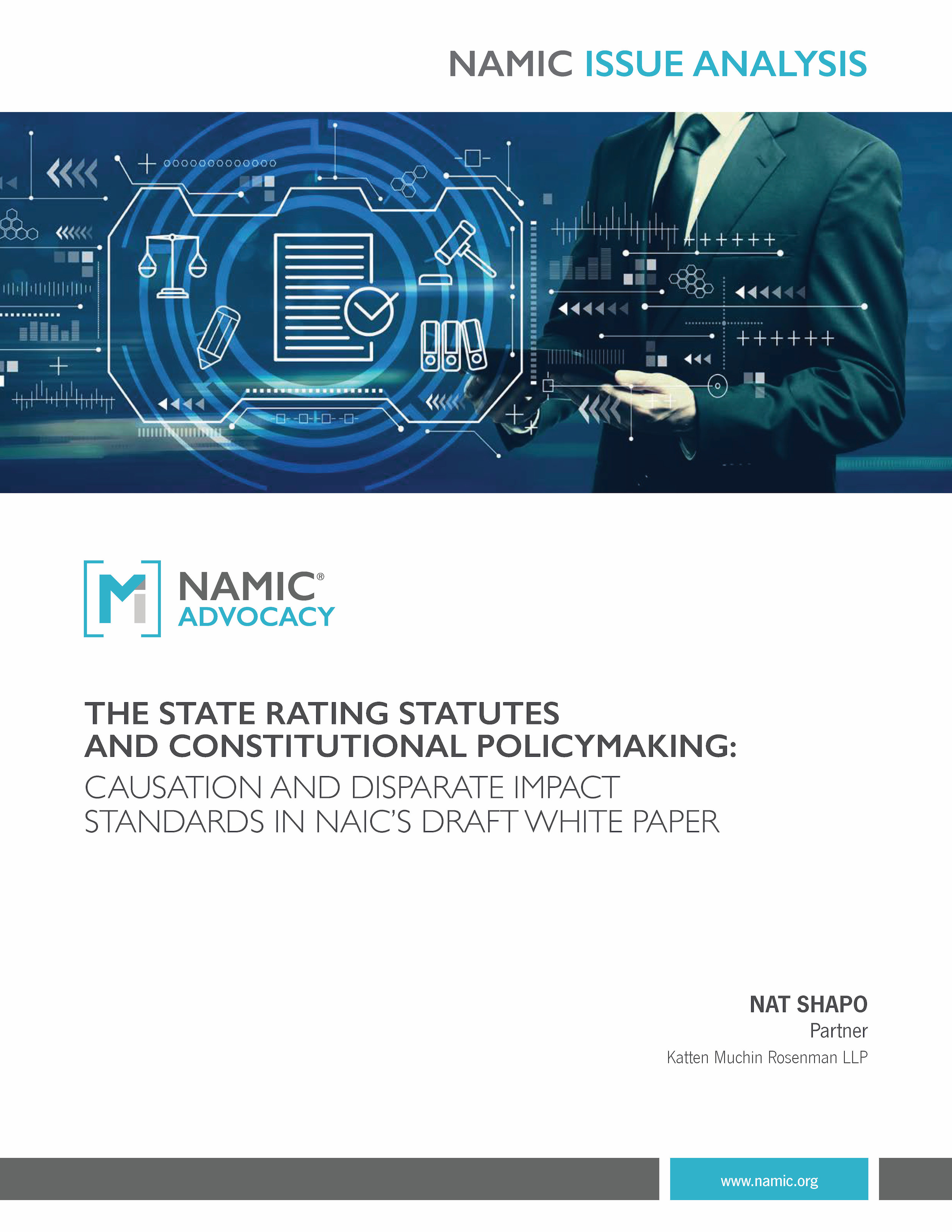 The State Rating Statutes and Constitutional Policymaking: Causation and Disparate Impact Standards in NAIC’s Draft White Paper PDF