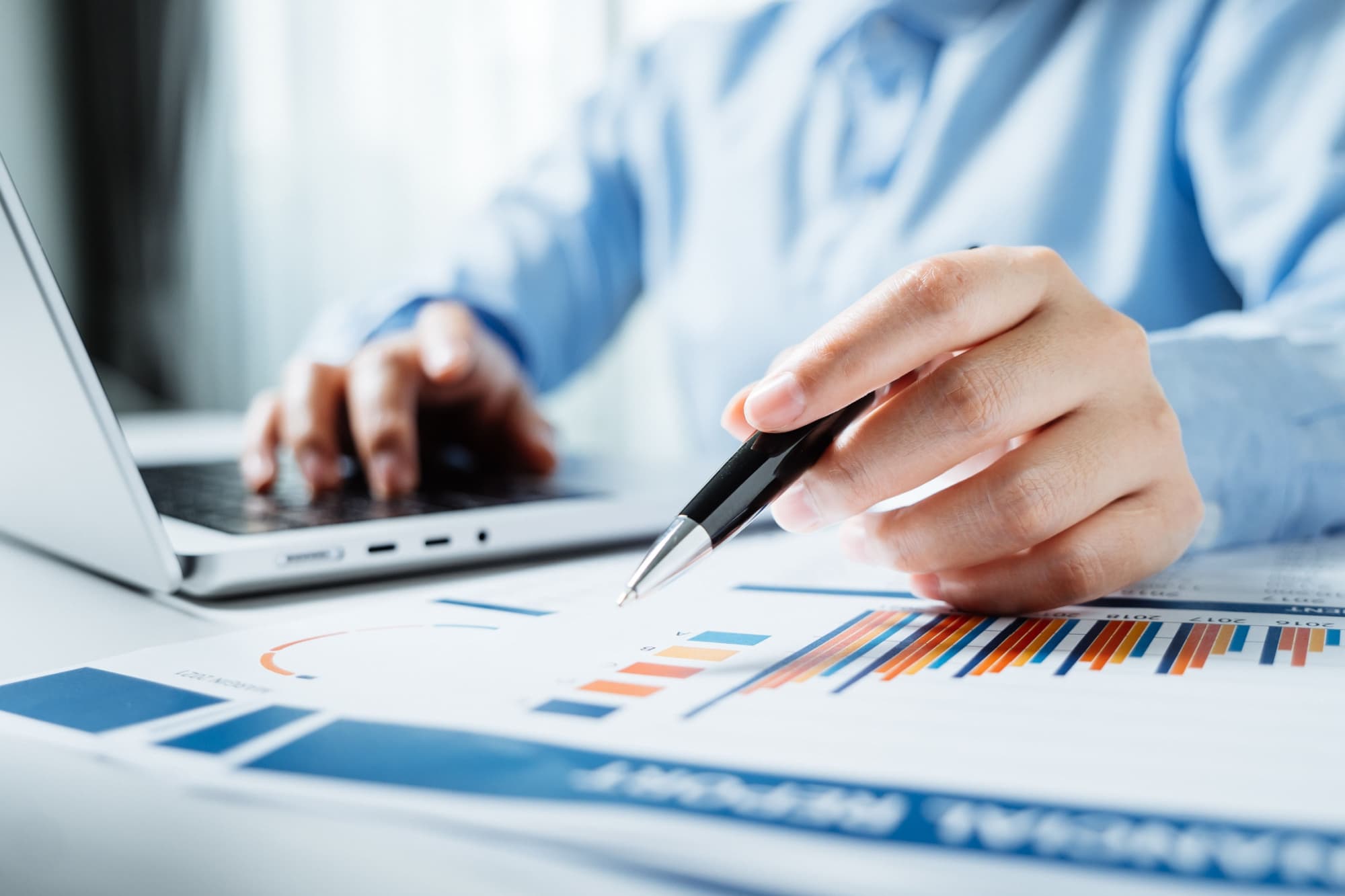 Investor working with financial statements and analyze company financial reports.